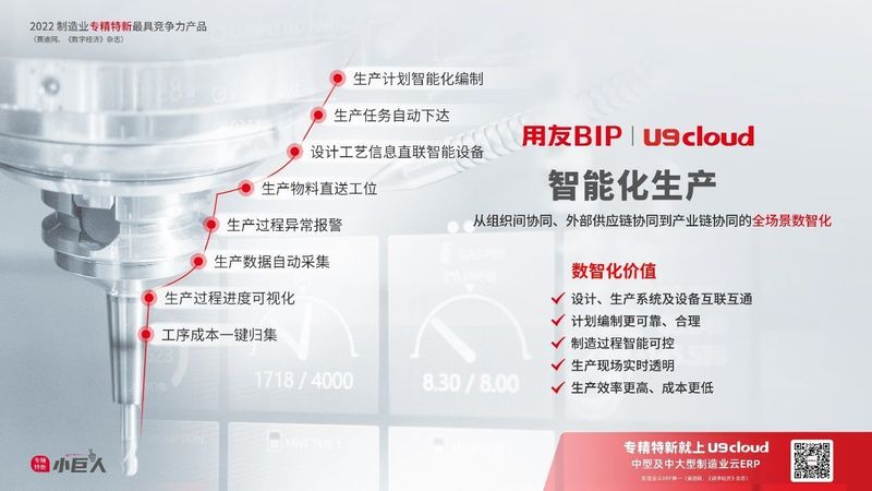 賦能“中國智造”，用友U9 cloud智能工廠建設(shè)